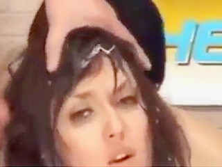 Japanese Sex Goddess Gobbling up a XXX Quadruple Delight